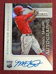 lot 46 image: 2015 Prizm Michael Taylor Rookie Autograph Card