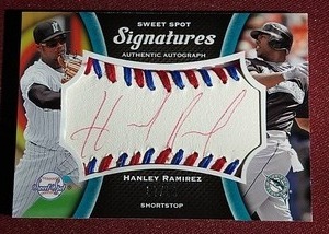 lot 55 image: 2006 Upper Deck Hanley Ramirez Sweet Spot Autograph Card - #d50