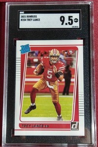 lot 58 image: 2021 Donruss Trey Lance Rated Rookie Card - SGC 9.5