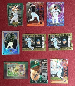 lot 59 image: (9) 1990s Baseball Insert Cards