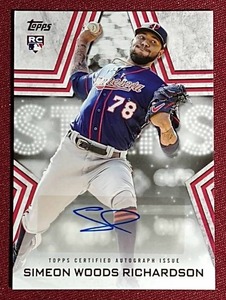 lot 60 image: 2023 Topps Simeon Woods Richardson Rookie Autograph Card