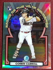 lot 64 image: 2023 Bowman Chrome Corbin Carroll Rookie Card