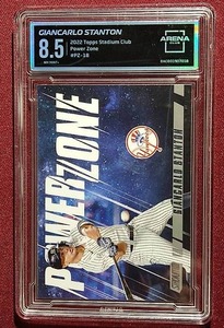 lot 71 image: 2022 Stadium Club Giancarlo Stanton - Arena Club 8.5