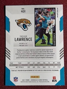 lot 77 image: 2021 Score Update Rookies Trevor Lawrence - Silver Prizm