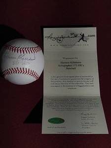 lot 81 image: Autographed Harmon Killebrew OML Baseball - With Reggie Jackson COA