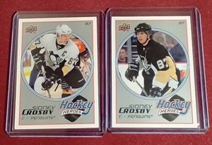 lot 86 image: (2) 2008-09 Sidney Crosby Upper Deck Heroes Cards