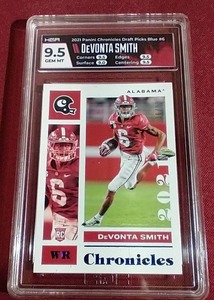 lot 87 image: 2021 Chronicles DeVonta Smith Rookie Card #d99 - HGA 9.5