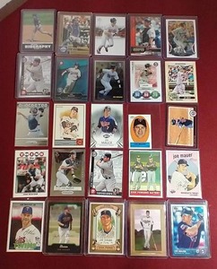 lot 93 image: (25) Joe Mauer Cards