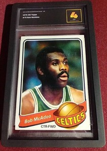 lot 128 image: 1979-80 Topps Bob McAdoo - Advanced Grading 4