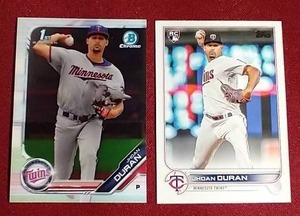 lot 142 image: (2) Jhoan Duran Rookie Cards