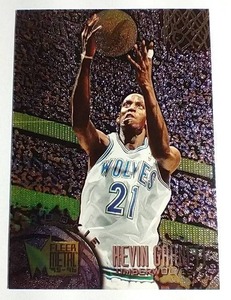 lot 143 image: 1995-96 Fleer Metal Kevin Garnett Rookie Card