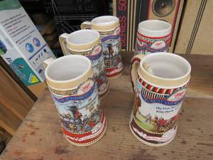 lot 21 image: Mixed Lot of 5 Miller Beer Steins