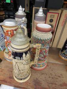 lot 23 image: Mixed Lot of Tall Beer Steins