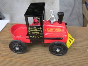 lot 62 image: Kiddie Car Classics 1961 Garton Casey Jones Locomotive Pedal Car by Hallmark