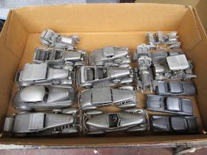 lot 73 image: Mixed Lot of Pewter Cars