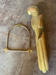 lot 80 image: 36 Parrot and its Perch Decoration