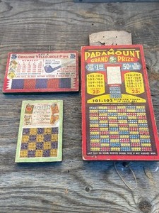 lot 81 image: Mixed Lot of Vintage Punch Boards