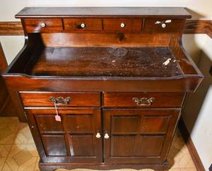 lot 97 image: Wooden Dry Sink