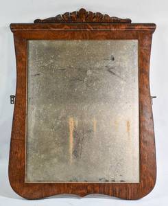 lot 327 image: Carved Wood Framed Mirror