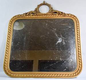 lot 329 image: Antique Gilt Frame Mirror