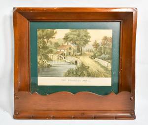 lot 112 image: The Roadside Mill Currier and Ives Print