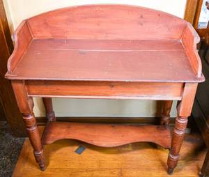 lot 29 image: Painted Wood Rectangular Side Table