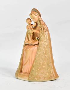 lot 156 image: Vintage c. M.J. Hummel Flower Madonna and Child, Goebel c. 1957