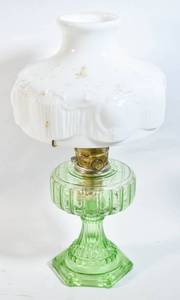 lot 146 image: Aladdin Green Kerosene Lantern