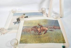 lot 172 image: 4 Frederic Remington Western Posters