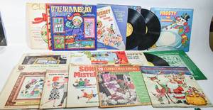lot 343 image: Assortment of Vintage Vinyls--Holiday & Childrens Music