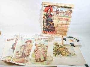 lot 347 image: 5 Vintage Style Posters & Prints