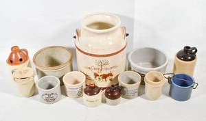 lot 400 image: Assortment of Vintage Ceramic Crocks