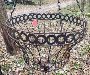 lot 615 image: Double Hanging Basket Ground Stake