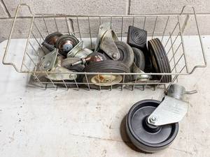 lot 675 image: Basket of Assorted Wheels