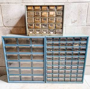 lot 696 image: 3 Hardware Organizers
