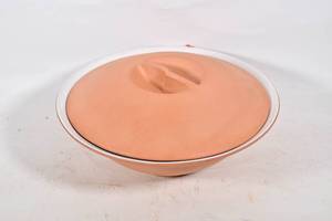 lot 165 image: Covered Terracotta Serving Bowl