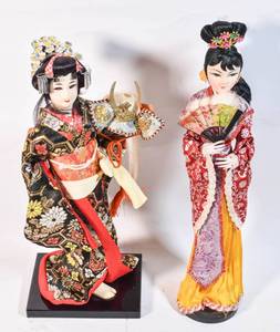 lot 204 image: 2 Japanese Inspired Decorative Dolls