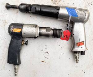 lot 633 image: 2 Vintage Air Hammers--JCPenny & Unmarked