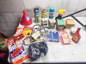lot 759 image: Large Bins of Automotive Maintenance Items, Sparkplugs, Oil Filters, Etc.