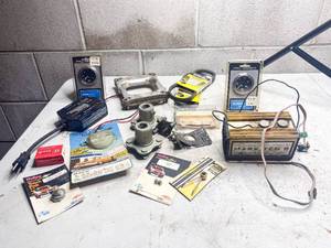 lot 770 image: Bin of Misc. Automotive Belts, Gauges, and Parts