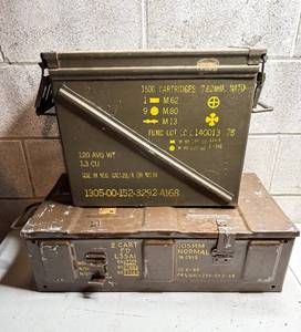 lot 645 image: 2 Large Ammo Boxes