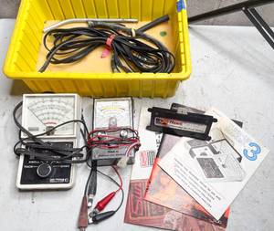 lot 740 image: Exhaust Gas Analyzer and Carburetor Tester, and Pro-Tester Diagnostic Analyzer