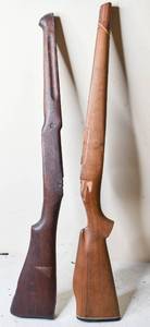 lot 817 image: Pair of Wooden Rifle Stocks