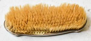 lot 828 image: Monogrammed Sterling Silver Clothes Brush and Silver Toned Brush
