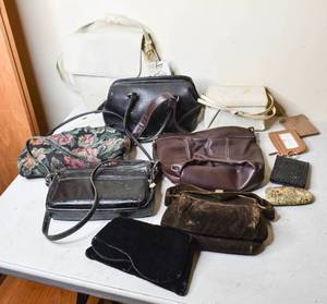 lot 826 image: Group of Purses, Clutches, Wallets, & Coin Purses