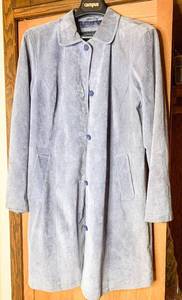 lot 839 image: Centigrade Suede Womens Mid-Length Blue-Grey Coat, Size M