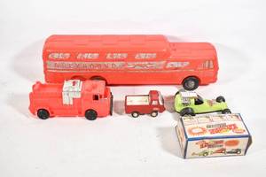 lot 284 image: Four Vintage Toy Cars, Two Tonka