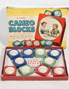 lot 289 image: Vintage Gilbert No. 2 Cameo Blocks