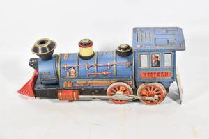 lot 283 image: Vintage Modern Toys Tin Locomotive