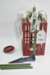 lot 806 image: Valerie Parr Hill Holiday Garden Lantern